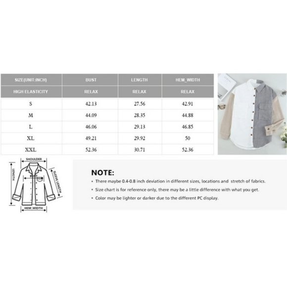 𝅺women's Corduroy Oversize Blouses - Picture 6 of 6